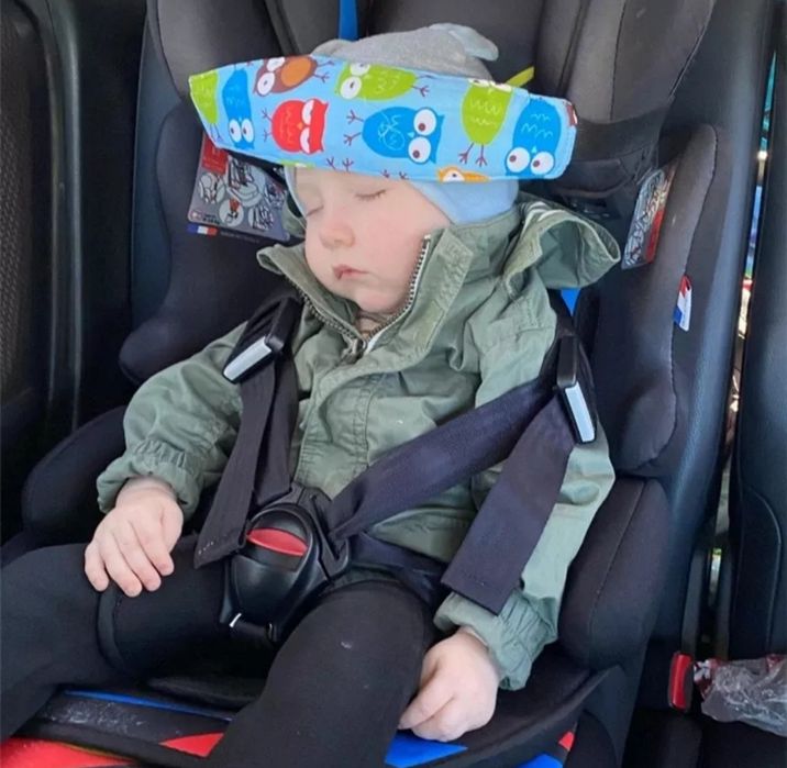 Лента за глава на дете при сън за автомобилна седалка