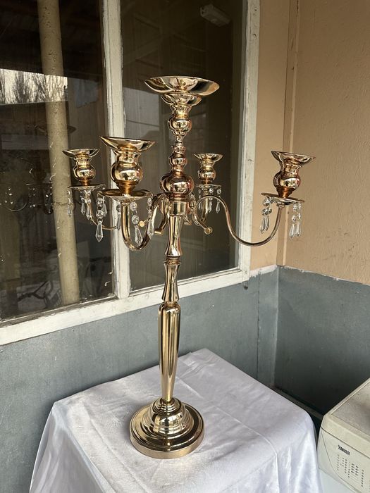 Канделябры золото 7шт