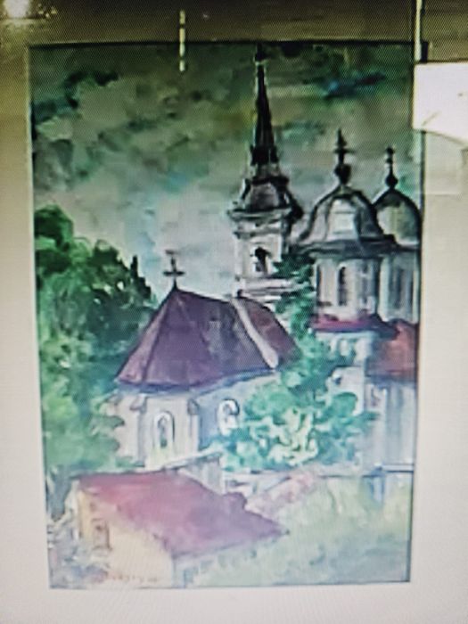 Tablou vechi, ulei, autor consacrat.