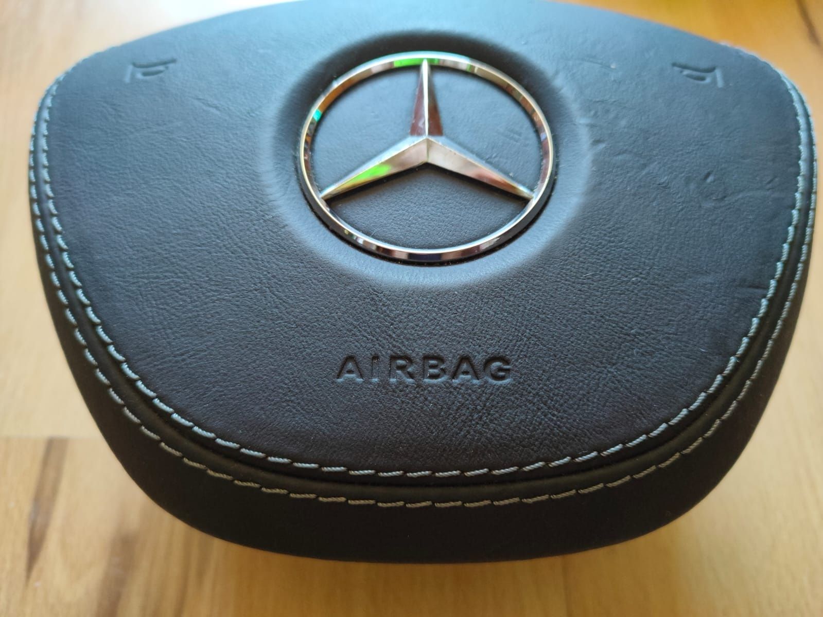 Airbag volan Mercedes S W222 Piele Negru Dual Stage