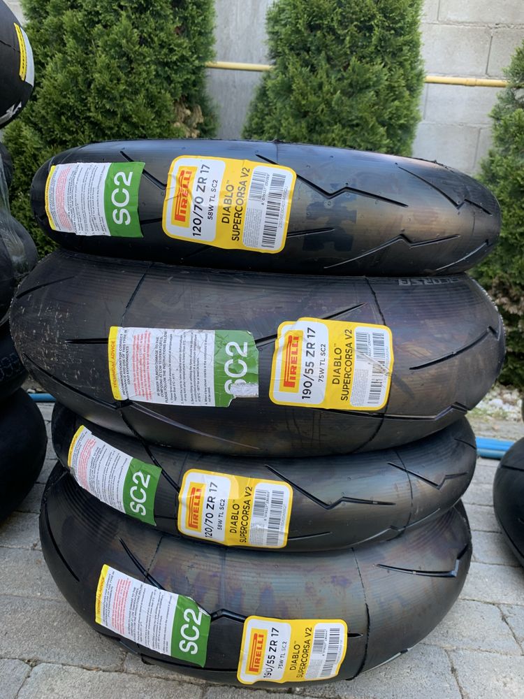 Pirelli Supercorsa / Dunlop / Metzeler - anvelope moto - gume moto