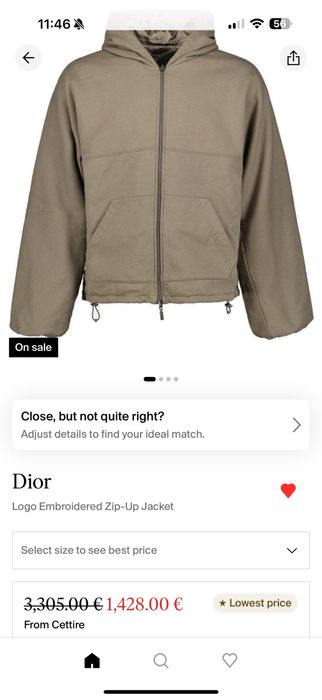 Оригинално двулицево худи Christian Dior