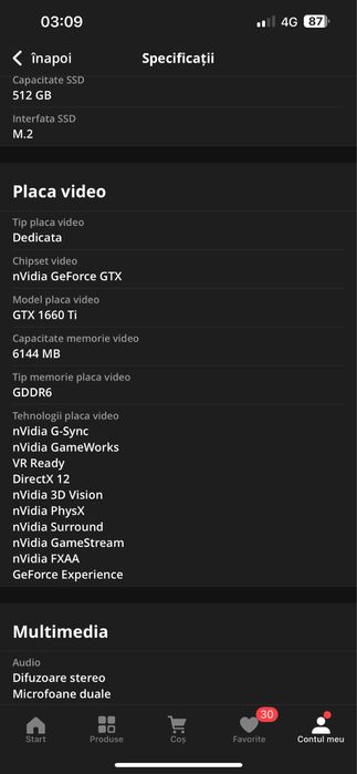 Asus rog strix G531GU i7 9 th GTX1660 Ti 6gb