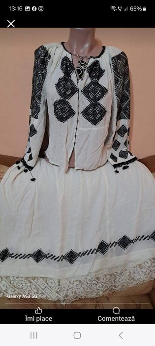 Costum popular / traditional Banat femei. Valnic