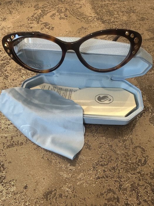 Ochelari vedere cu etui si accesorii Swarovski - nou cu eticheta
