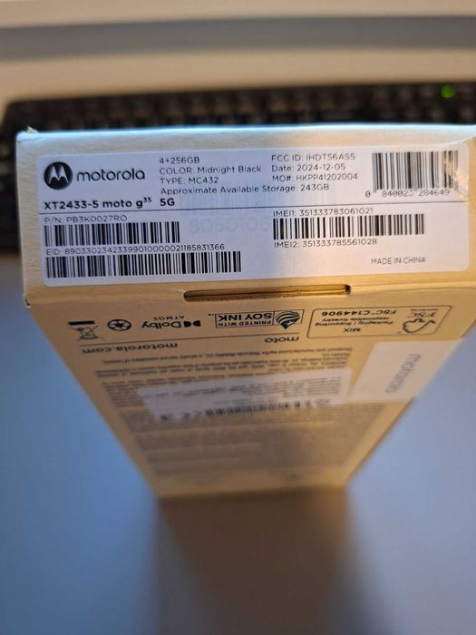 Motorola Moto G35, RAM 4GB+4GB, 256 GB  - в  Отлично състояние