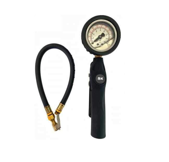 Пистолет с манометър за помпене на гуми глицеринов 0-16 Bar