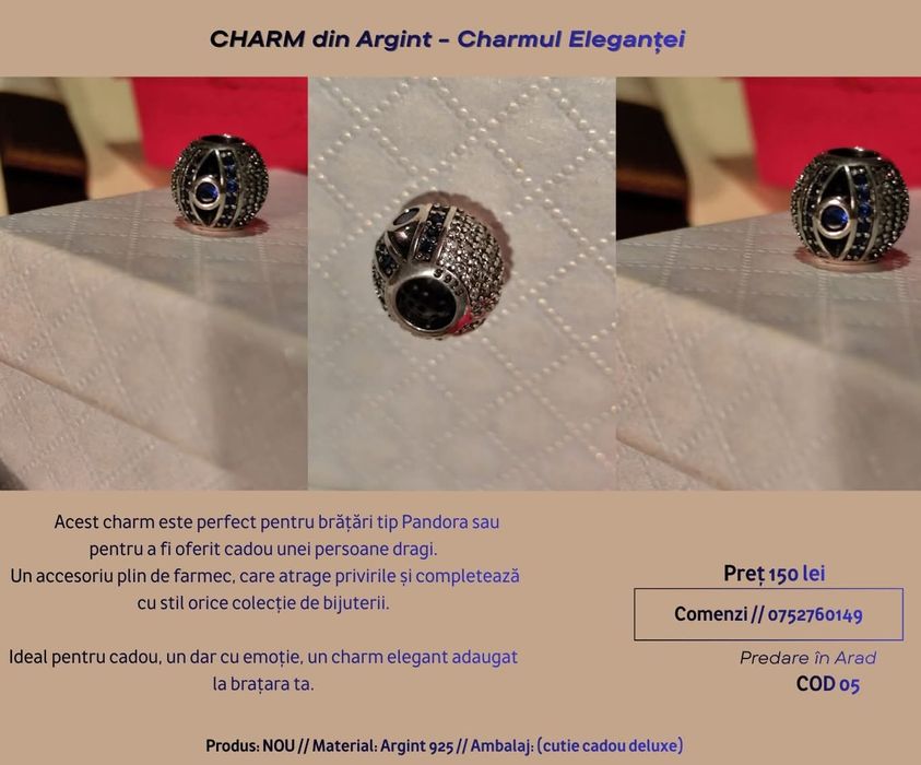 Charmuri din Argint de vânzare