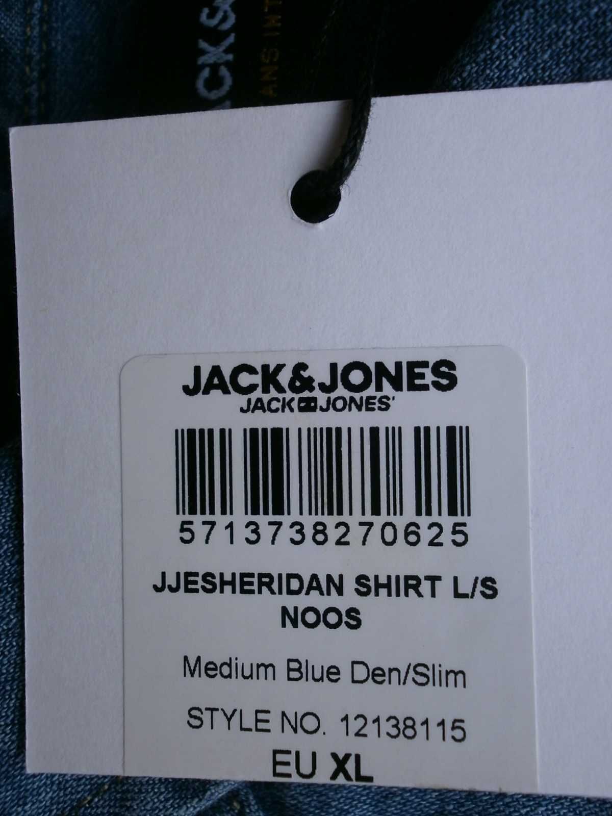 XL Чисто Нова Дънкова Риза JACK&JONES Slim Fit