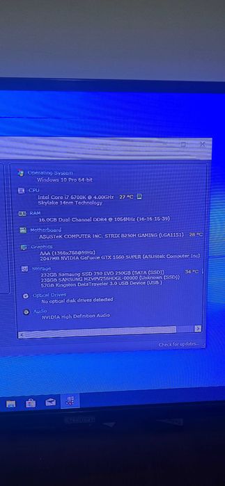 Sistem gaming i7 6700k gtx 1660 super