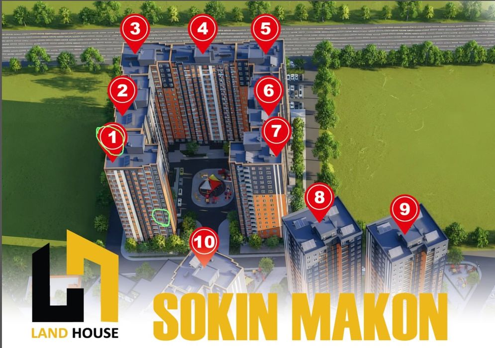 Subsidiya uchun 2 xonalik uy tayyor kadastr