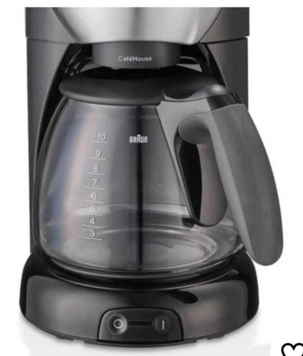 Cafetiera Braun KF 570/1, 1100 W, 1.4 L, 10 cești, Negru