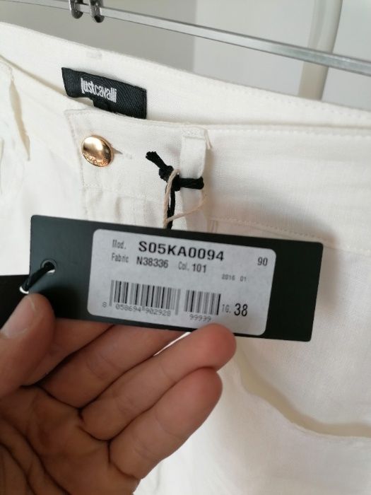 JUST CAVALLI Мъжки ленен панталон