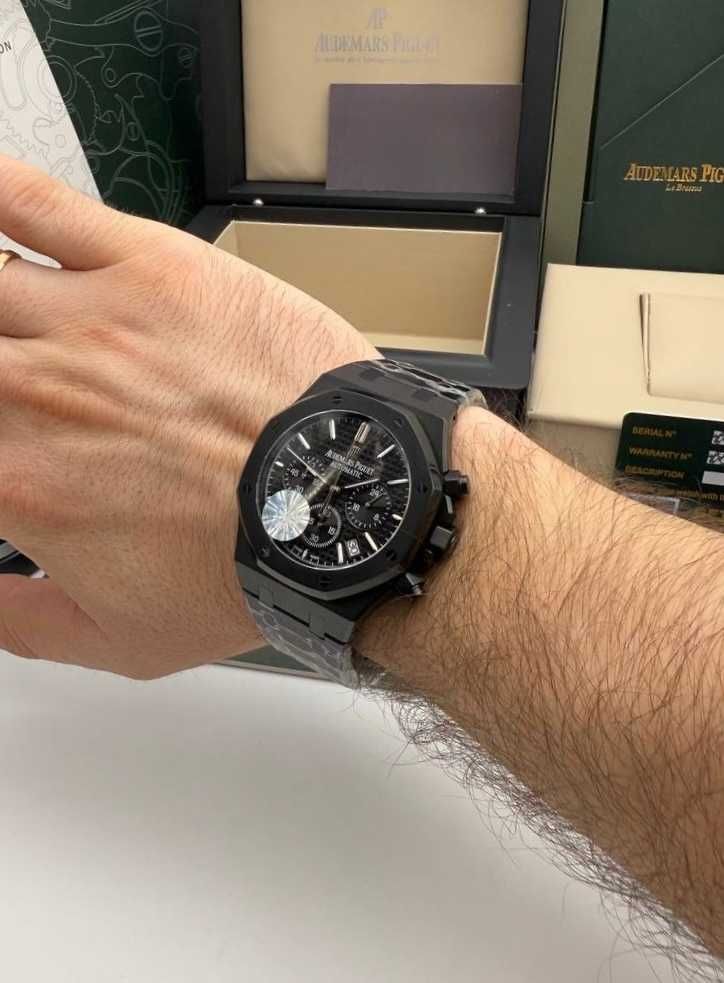 audemars piguet royal oak chronograph black