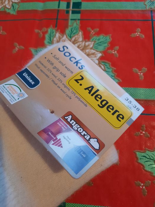 Șosete noi din lână și angora mărimea 38-39