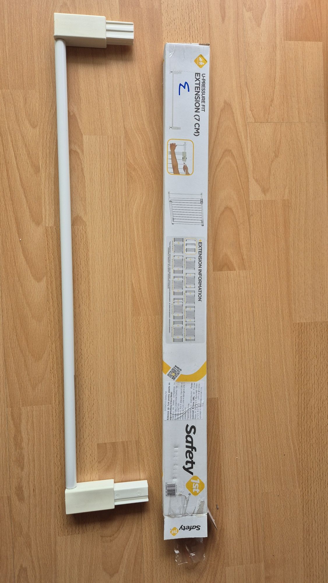 Extensie poarta de siguranta Safety 1st  7 cm - albă