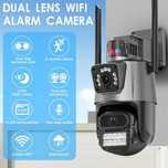 КОМПЛЕКТ + 64GB карта PTZ Двойна IP камера P-11 WIFI, ICSEE, 6MP