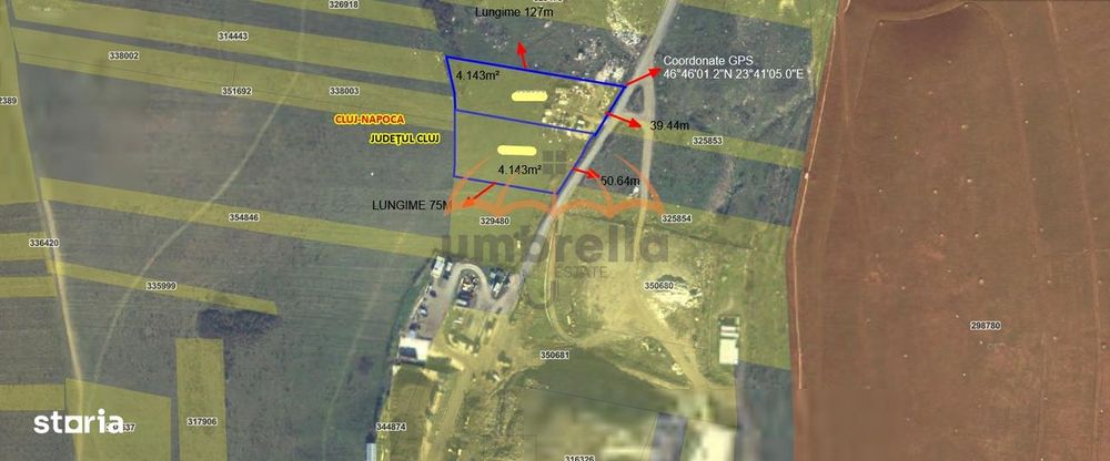 Teren de vanzare intravilan la Pata Rat- Cluj-Napoca, 8.286m²