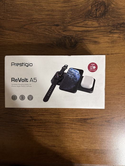Беспроводное зарядное устройство Prestigio PCS105A_SG ReVolt A5