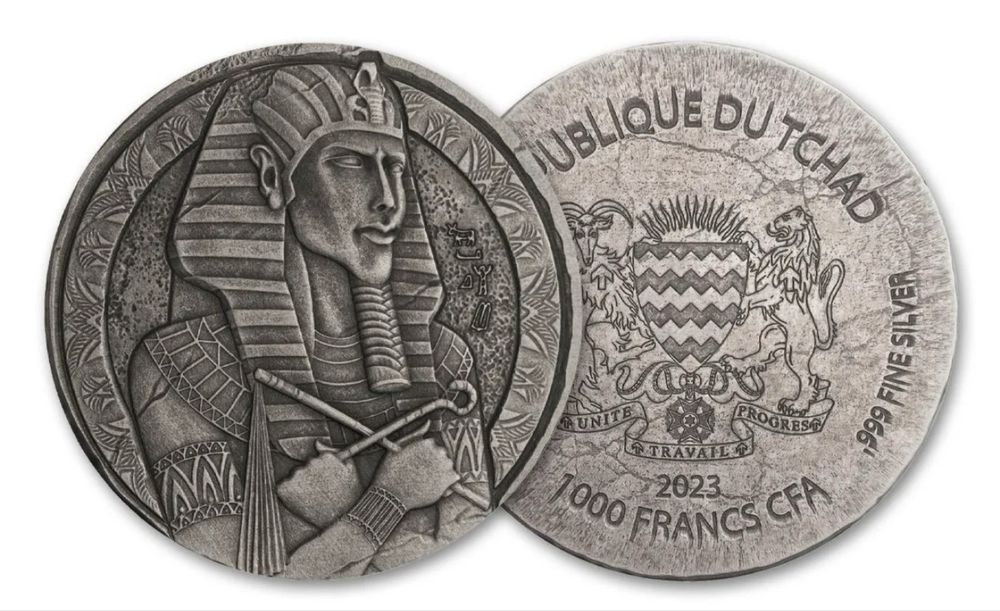 СРЕБРО 2 OZ,Amenhotep IV