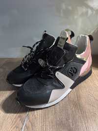 Pantofi sport, adidasi dama roz si negru LV