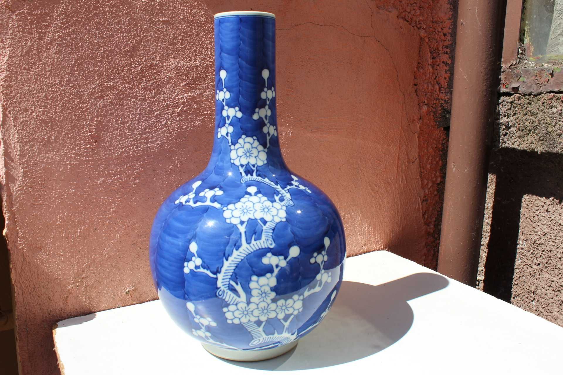 Vaza portelan colectie CHINA PRUNUS Blossom, Cobalt Blue