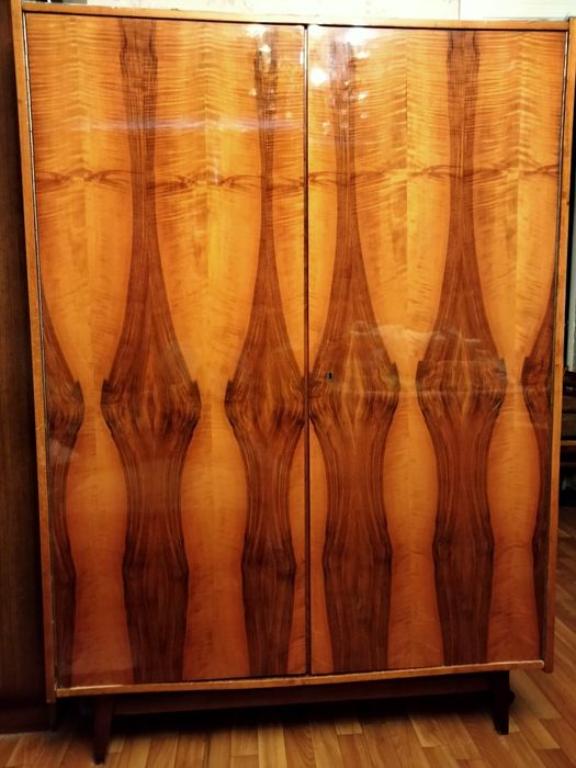 Шкаф из ценной породы  дерева.  Румыния, советский период