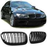 Решетки Бъбреци BMW БМВ 3 серия E92 E93 M3 Двойни Черен Гланц