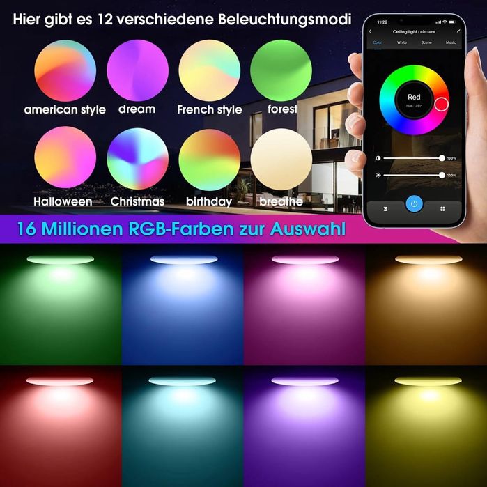Aplica tavan Smart rgb (5buc disponibile)