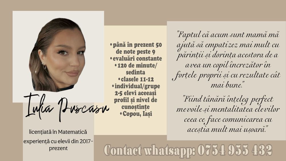 Meditatii Matematică pentru examenul de Bacalaureat