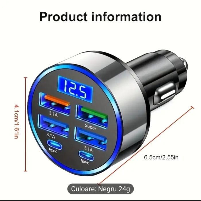 Incarcator rapid pentru masina cu afisaj digital