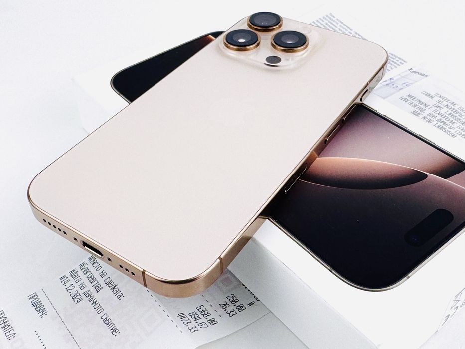 НОВ! Apple iPhone 16 Pro 128GB Desert Titanium 2г. Гаранция!