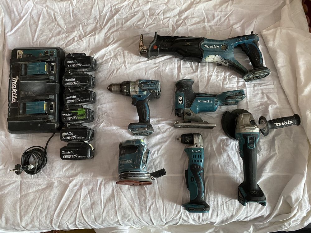 Set scule Makita filetanta fierastrau slefuitor flex pendular