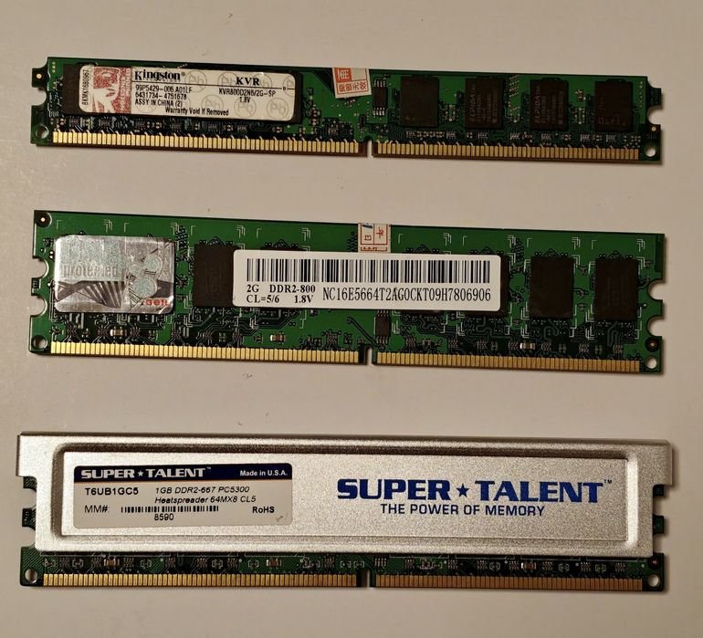 Оперативная память DDR3 и DDR2