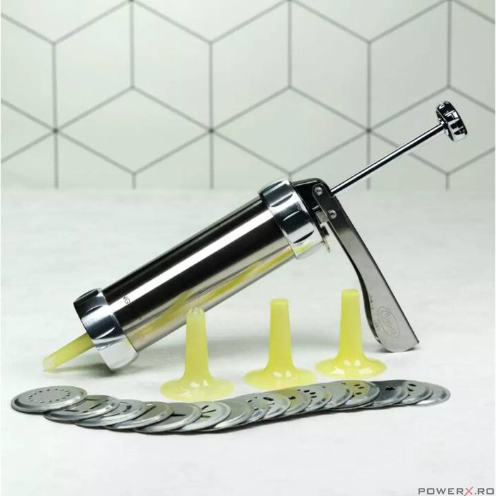 Aparat pentru ornat tort si biscuiti, 25 piese, KingHoff