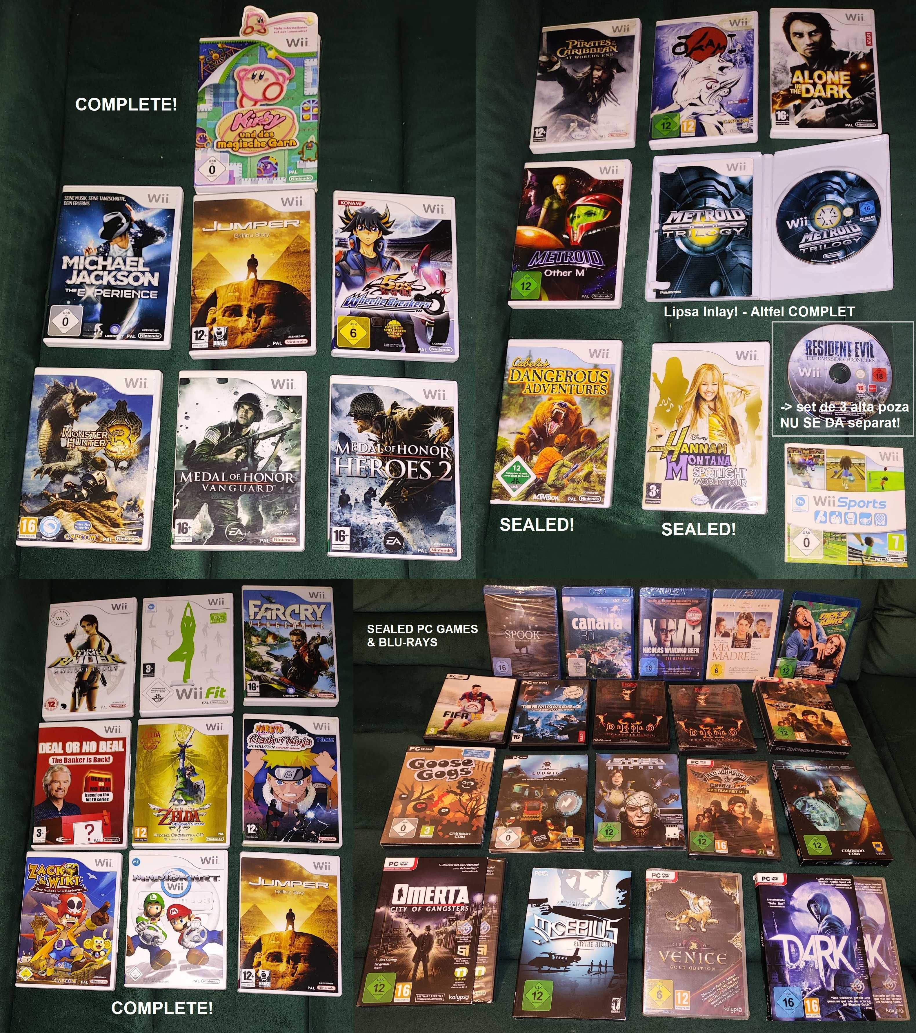 LOT Mare Copii Nintendo DS Pokemon 3DS Wii Gamecube GBA GBC PS 3 PC