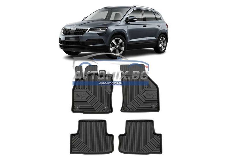 Гумени стелки зa Skoda Karoq след 2017 г., Модел No.77