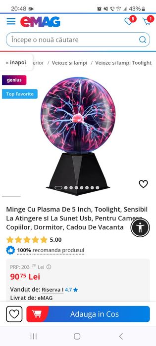 Lot jucarii educative - Plasma Ball si Robot intera
