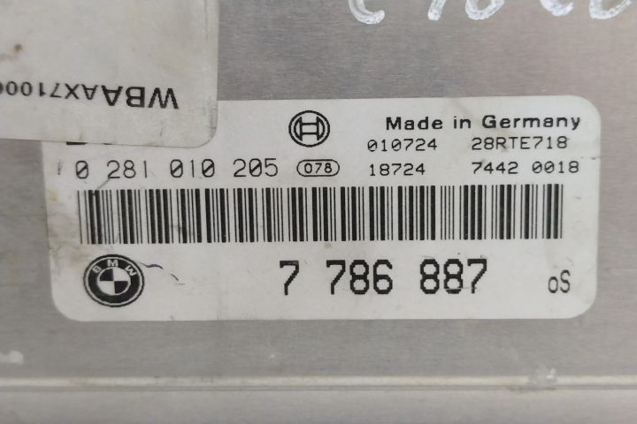 ECU Calculator Motor Bosch 0281010205 / 7786887 / 28RTE718 BMW Seria