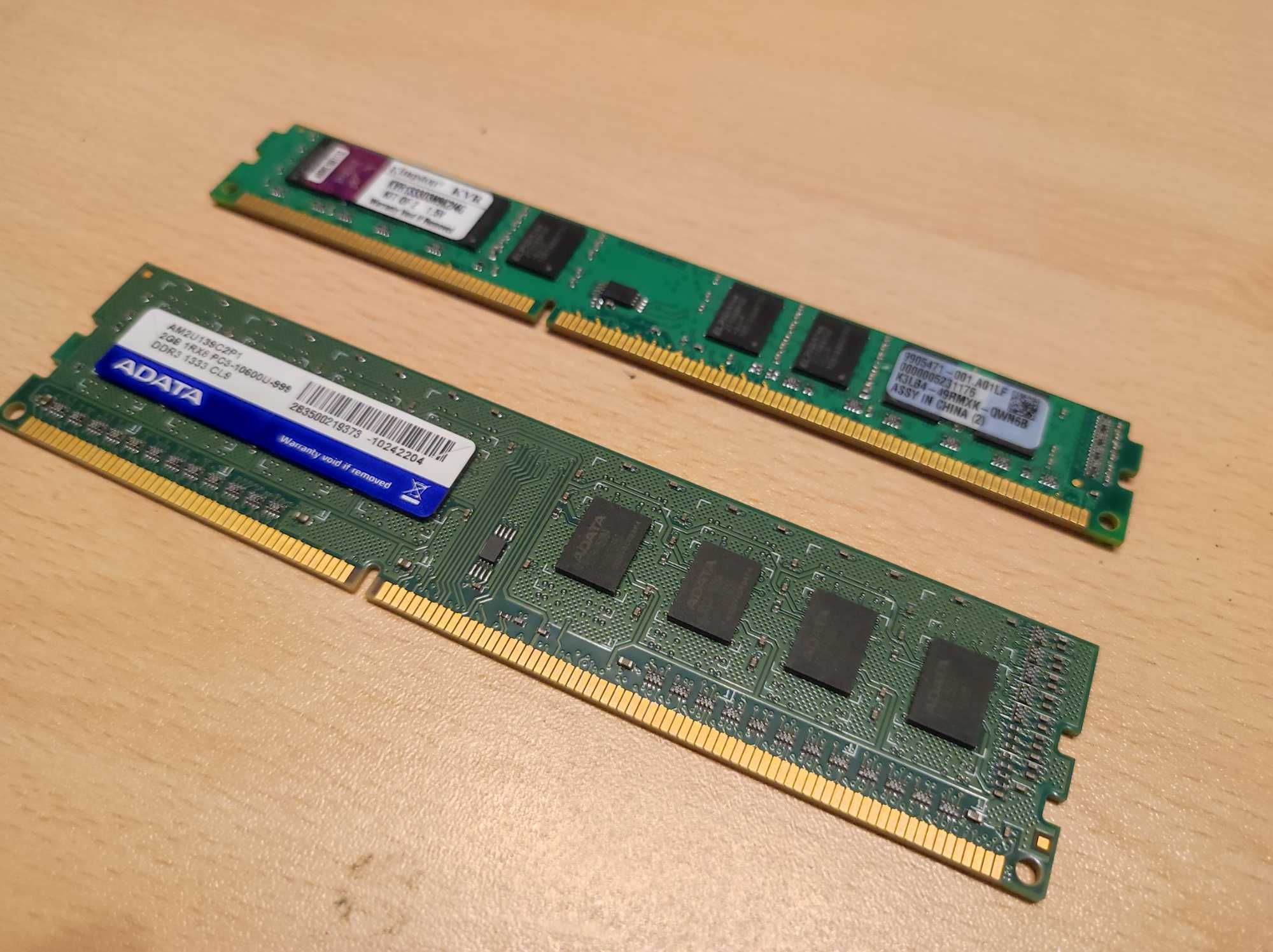 DDR3 ram 4gb(2x2gb) kingston/adata