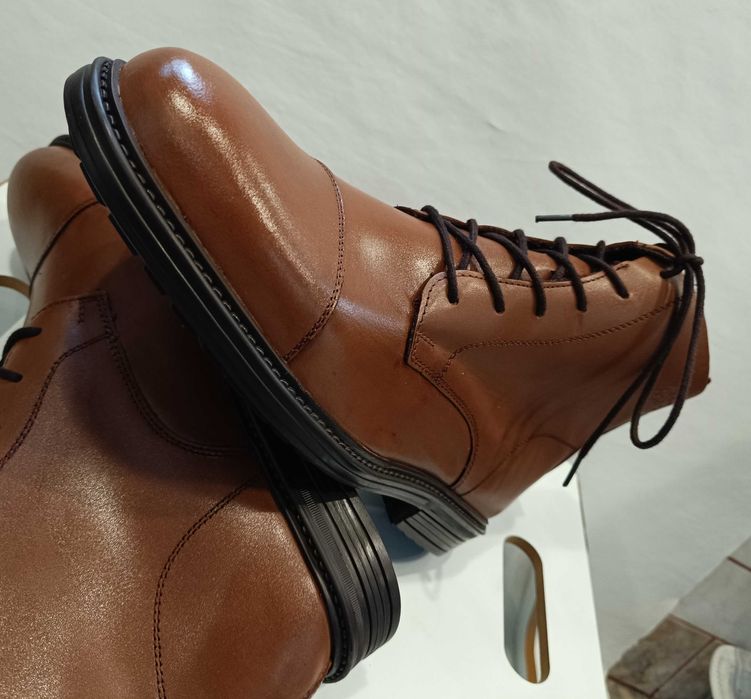 Ghete lace up cap toe 40 41 42 43 44 45 46 Jack & Jones NOI piele nat