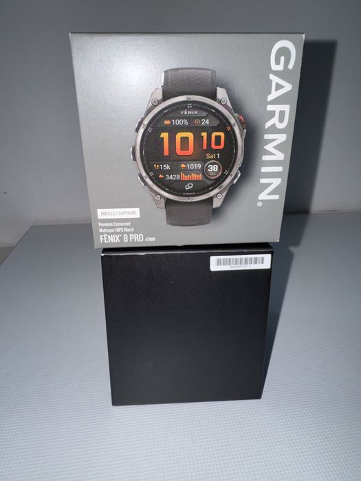 SIGILAT CU FACTURA - Garmin 8 Fenix Pro 47mm Sapphire Graphite/negru