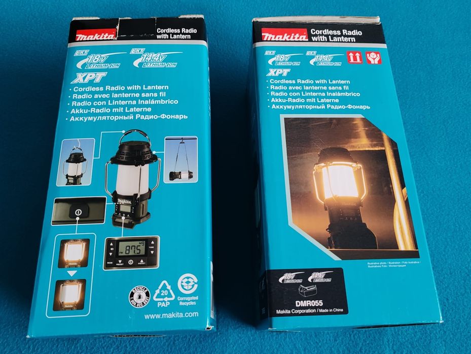 Radio cu felinar Makita, 18V (lama camping cu radio)