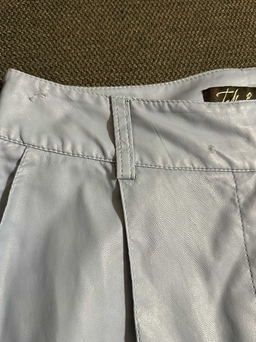 Teadore P кожен панталон в син цвят