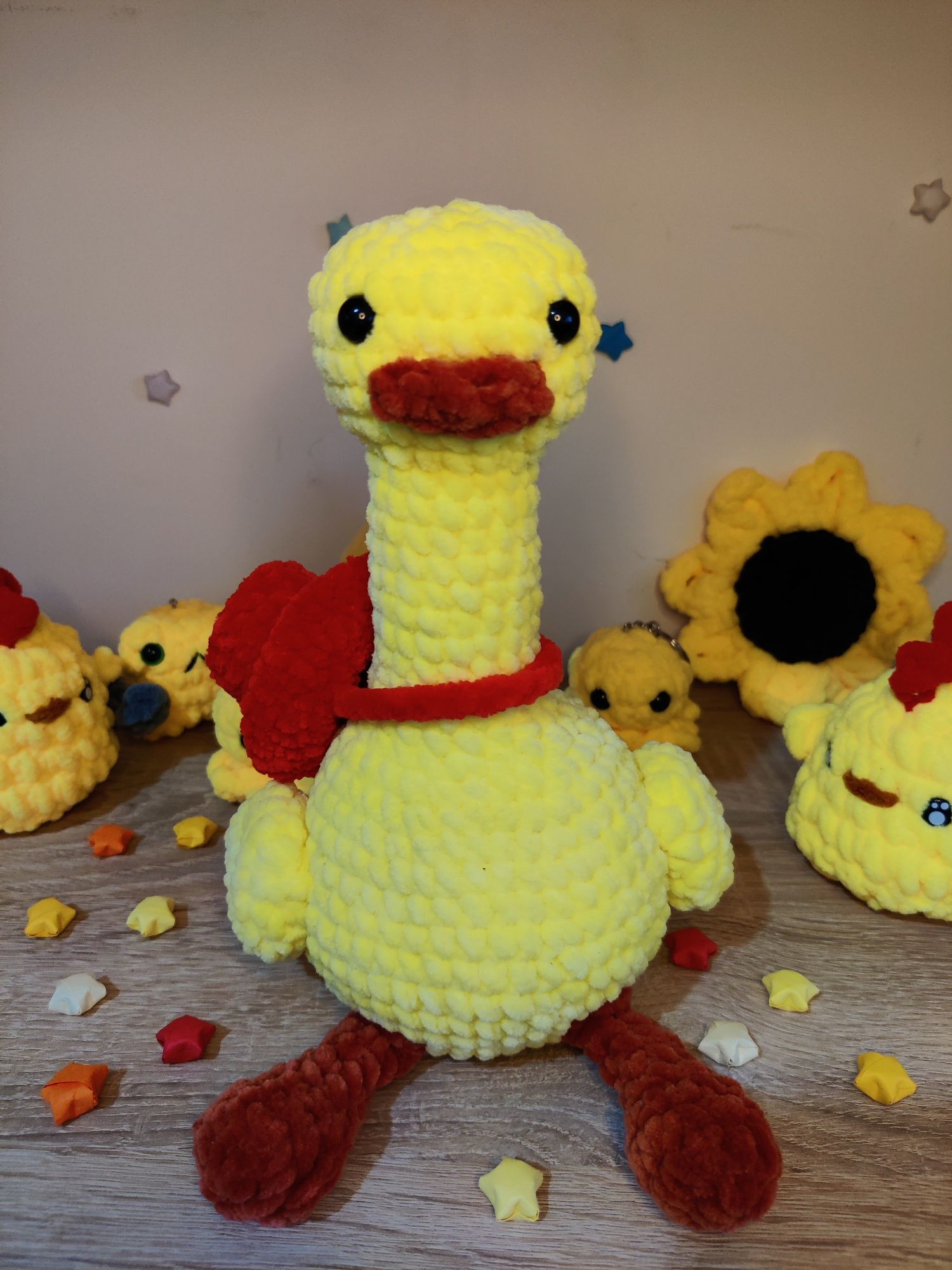 Jucarie Rata Crosetata Cu Ata Plush Pufoasa Guz Goose Crafts By Dede