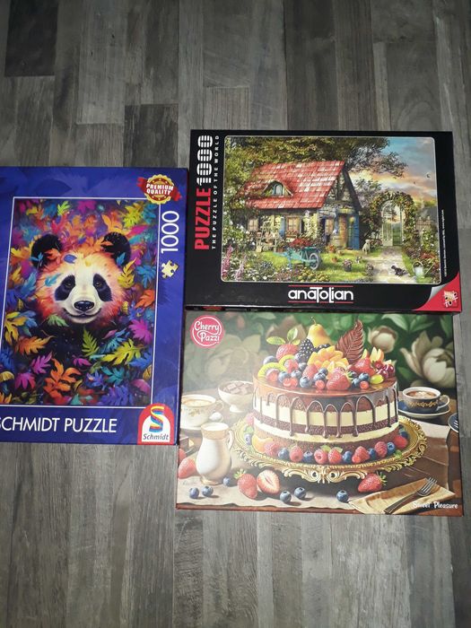 Три пъзела по 1000 части за 25 лв.