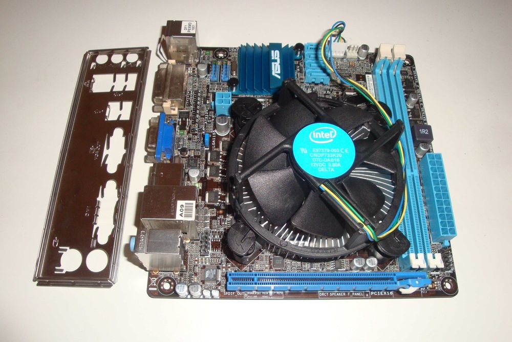 placa baza asus p8h61-i lx mini itx + procesor i3 3220 3.3ghz + cooler