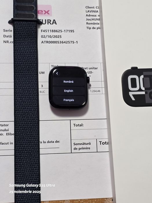 Apple Watch Gen.10 -46mm Jet Black / Factura si Garanție !