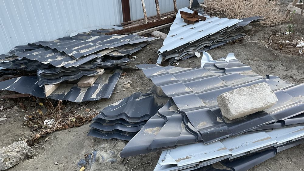Отходы металлочерепицы и бетона