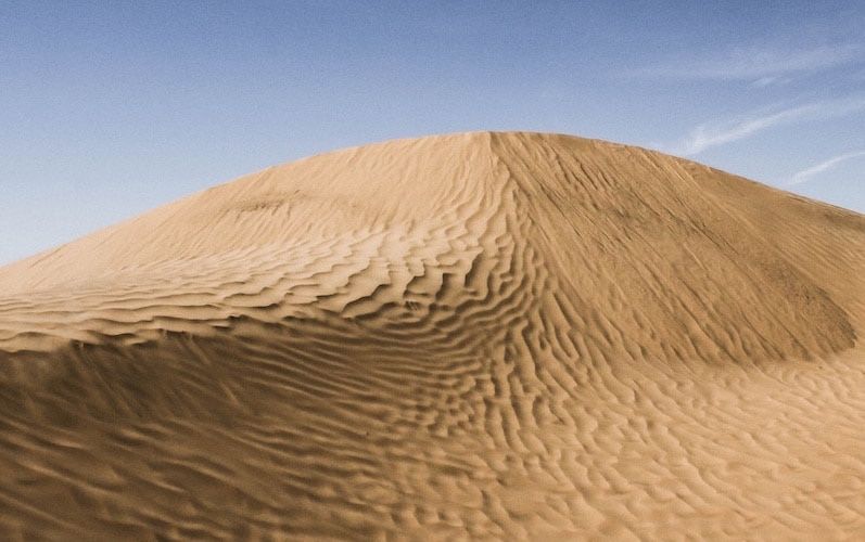 Песчаный карьер (барханный песок) в Капчагае